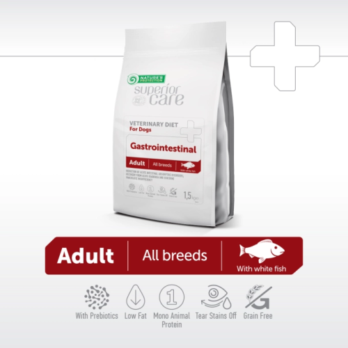 Nature's Protection Dog 保然狗糧 INT 獸醫護理系列 腸胃調理配方 白魚 全犬種 Superior Care - Gastrointestinal 10kg (訂貨需時2-3天)